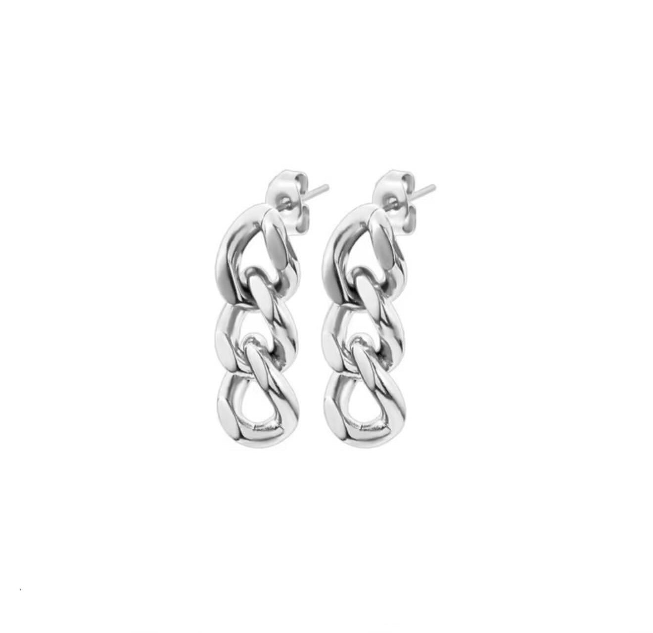 Final Touch Cuban Chain Earring