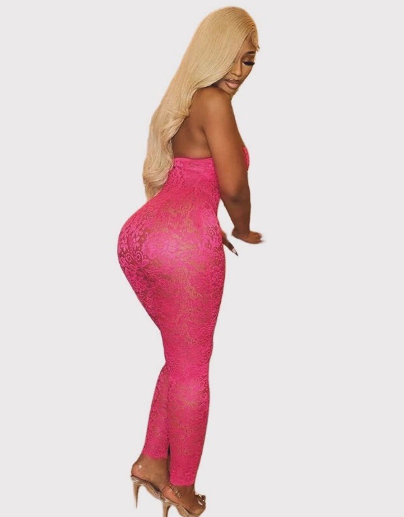 Pink Laced One Piece