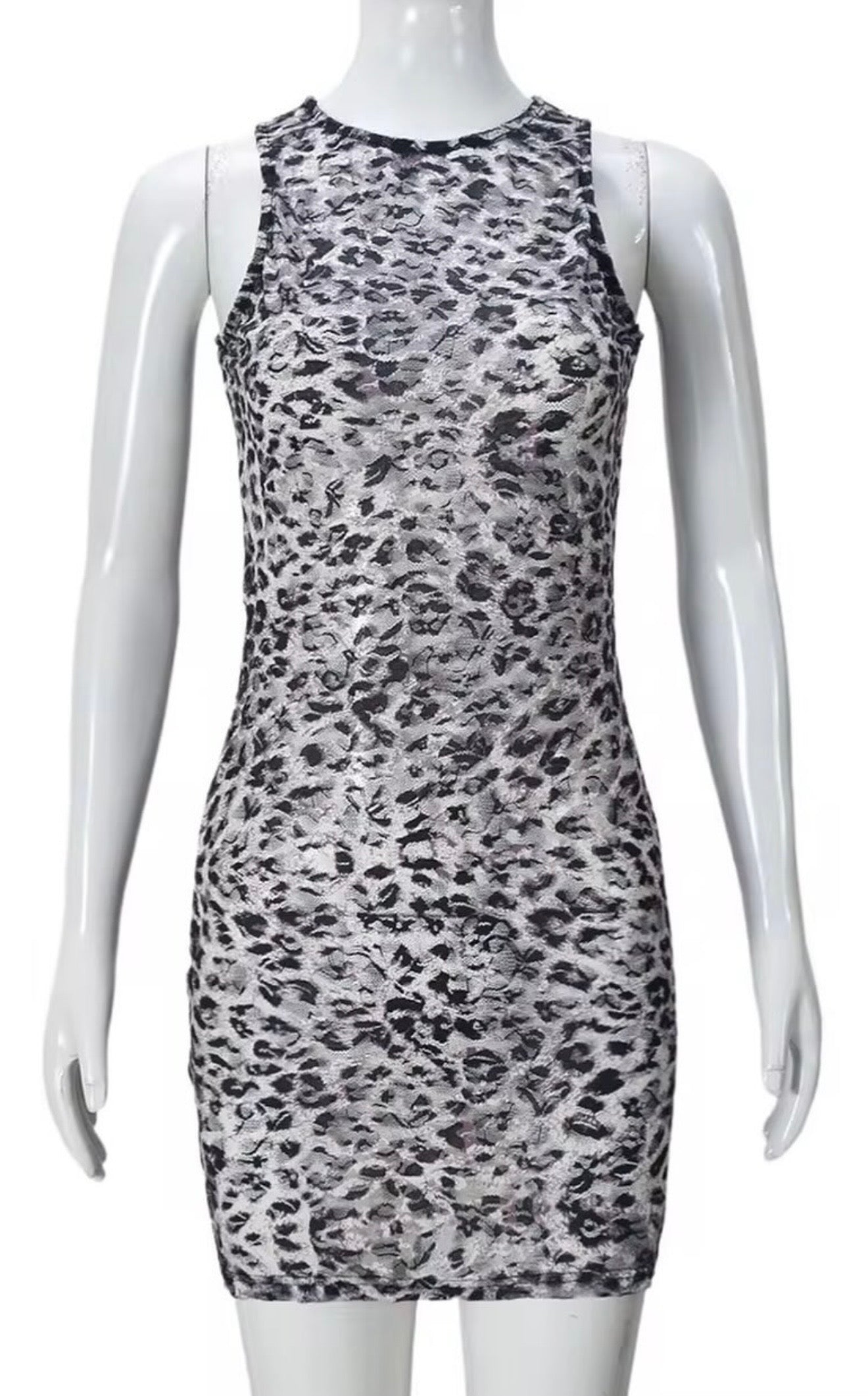 Leopard Print Mini Dress