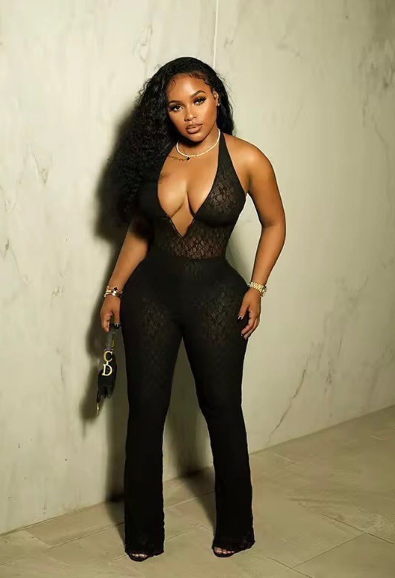 Look Out For Me Lace Jumpsuit
