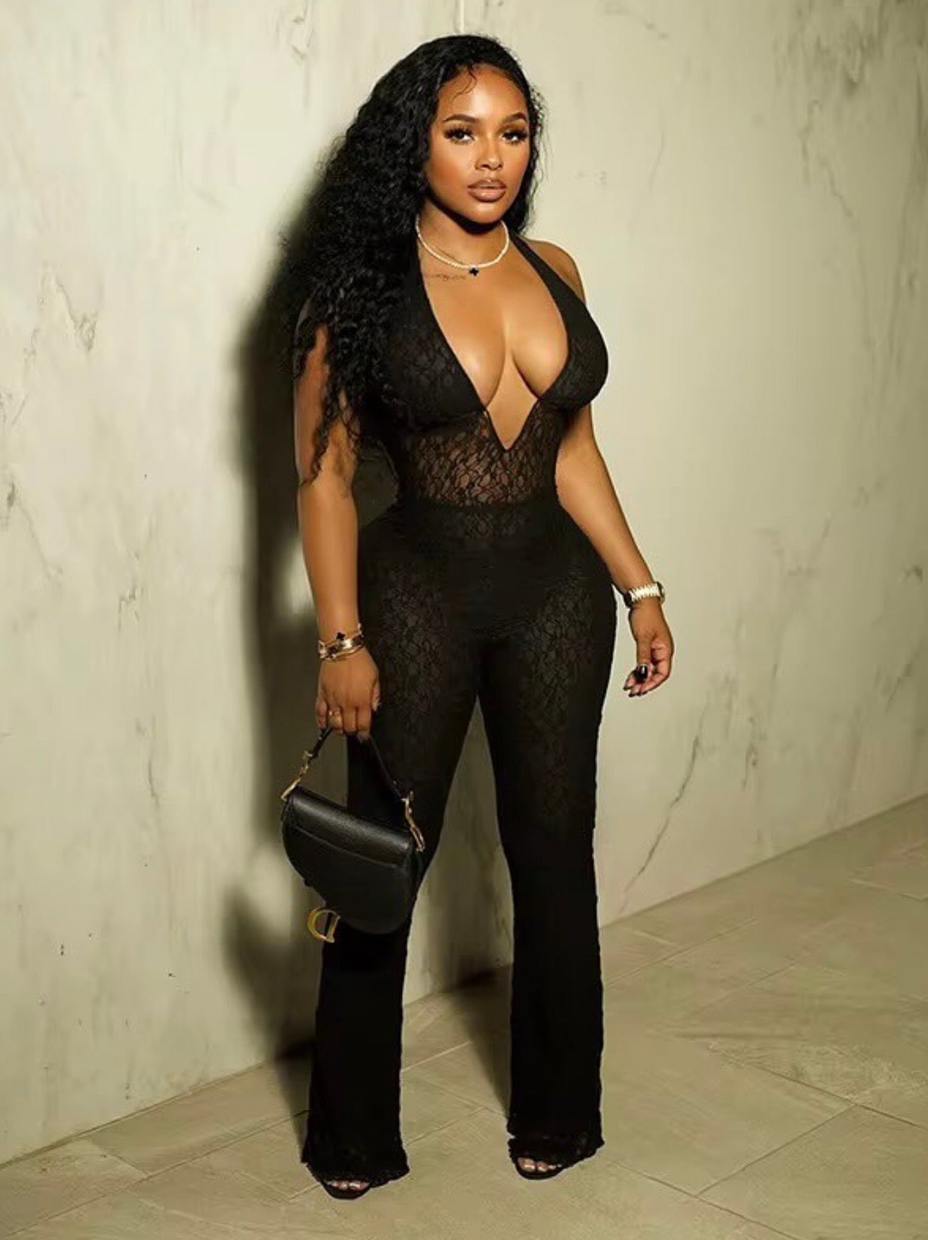 Look Out For Me Lace Jumpsuit